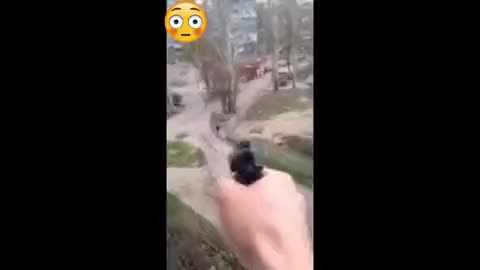 Wildin: Dude Shoots At Person From His Apartment Window!