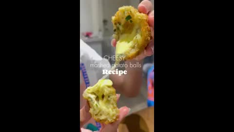 Easy and cheesy mash potato balls