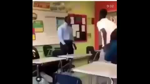 Teacher vs student fight