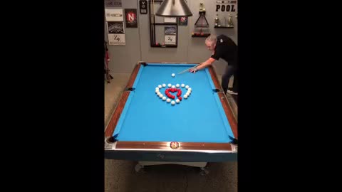 Satisfying pool shot